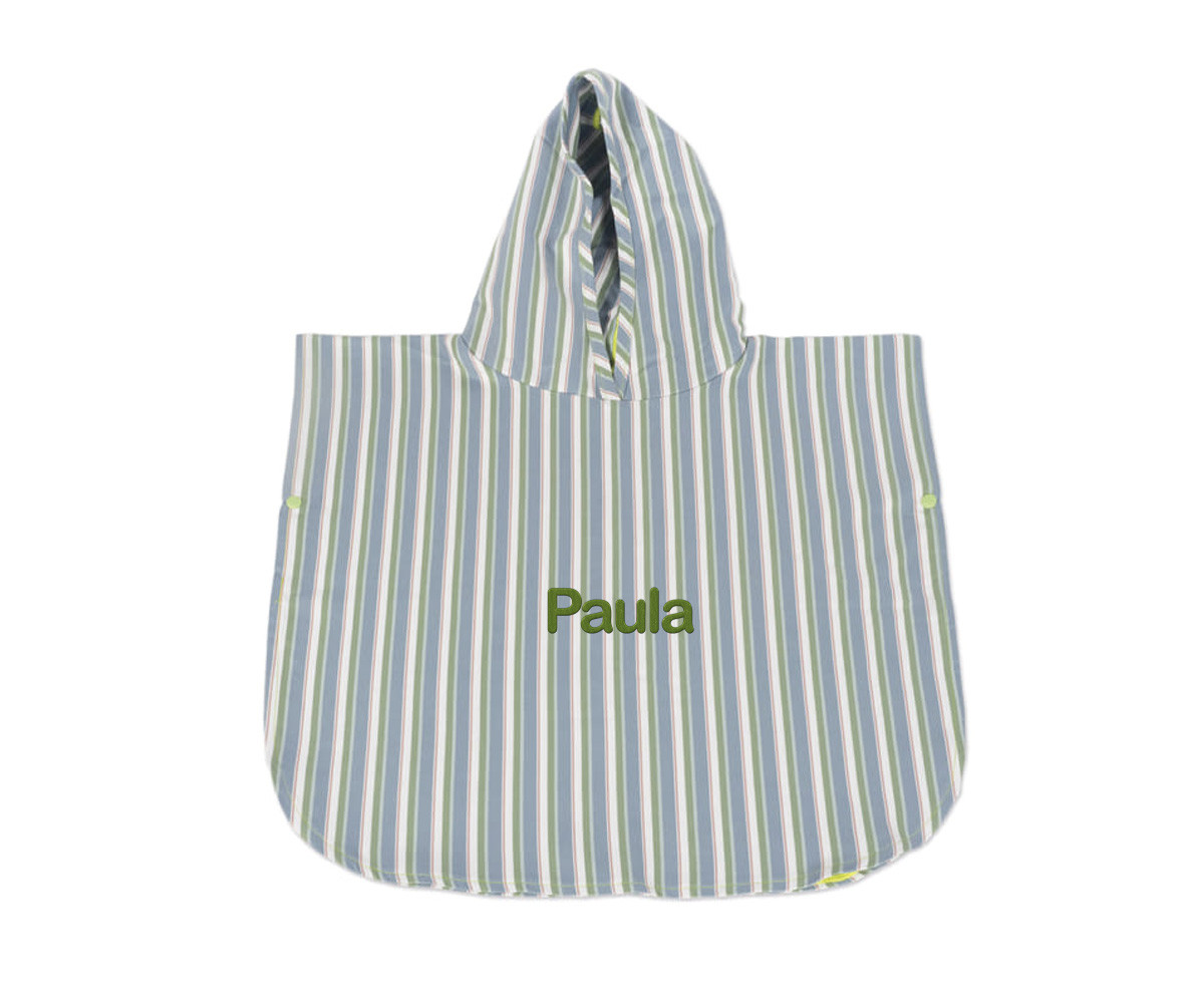 Poncho Toalla Summer Strips Personalizable