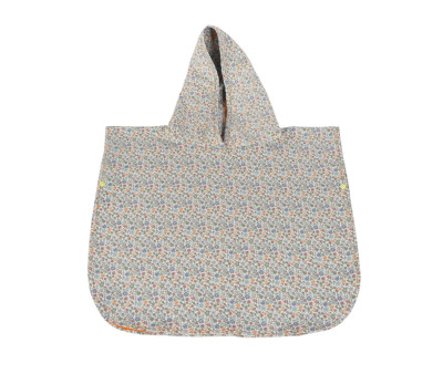 Poncho Toalla Summer Flowers Personalizable