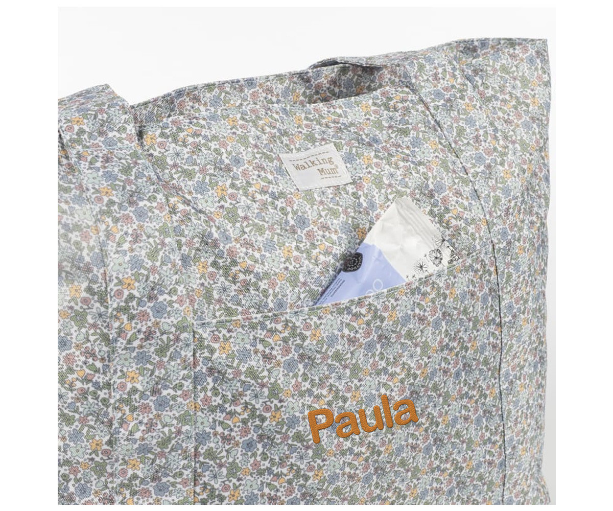 Bolsa Tote Flowers Personalizable