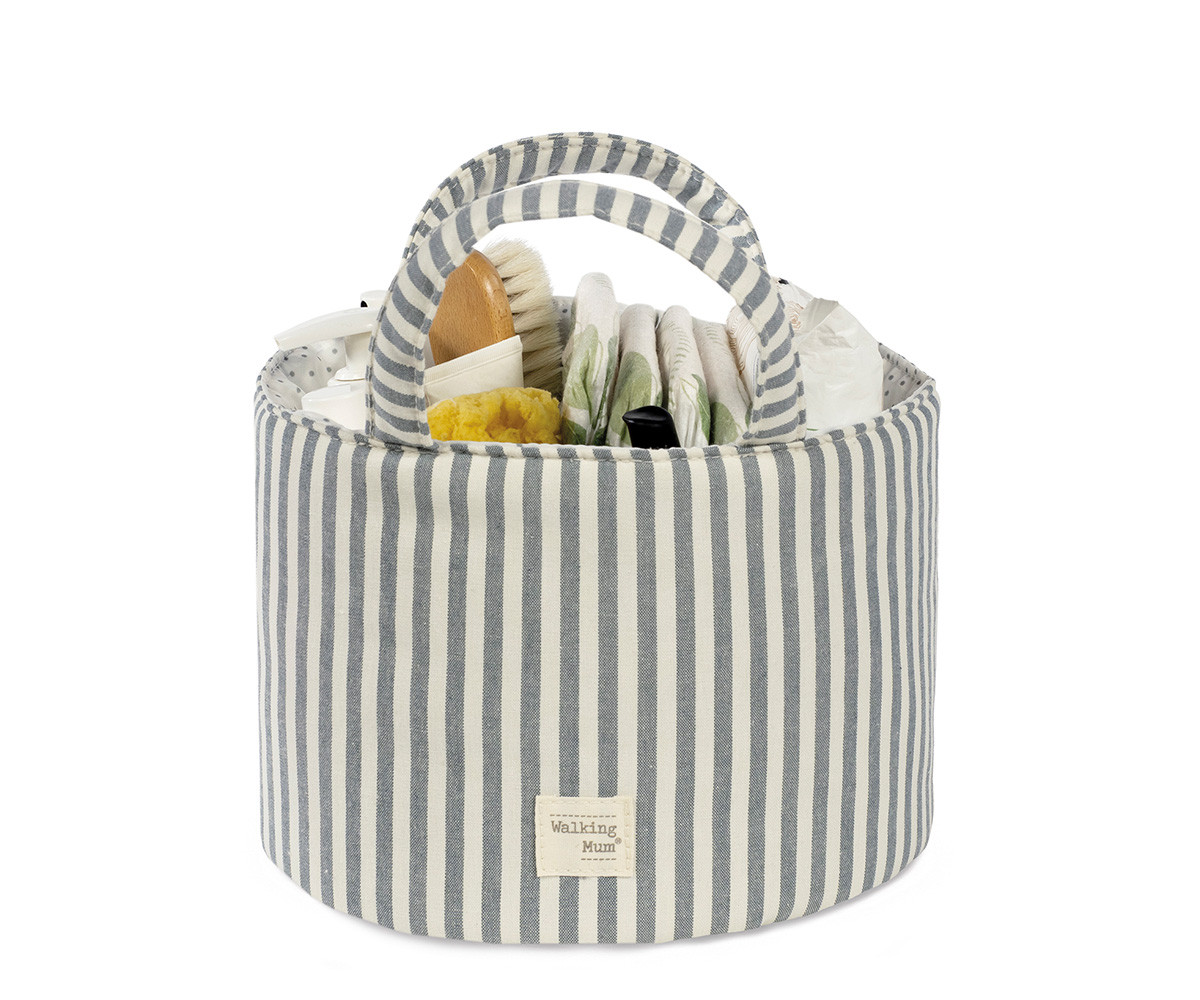 Cestino Portaoggetti Praliné Stripes Matcha