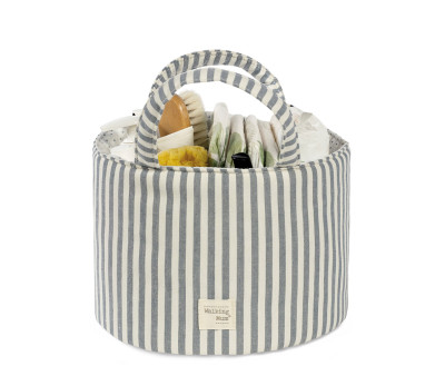 Cestino Portaoggetti Praliné Stripes Matcha