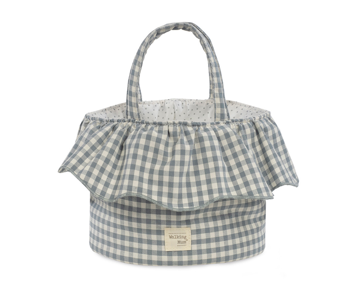 Cestino Portaoggetti Volante Praliné Vichy Matcha