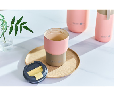 Bicchiere Termico Coffe Express Pastel Peach 360ml