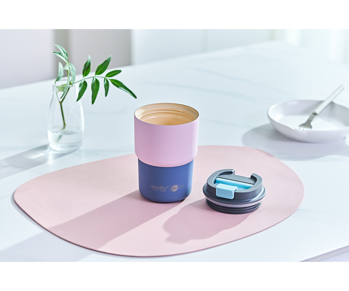 Bicchiere Termico Coffe Express Pastel Blue 360ml