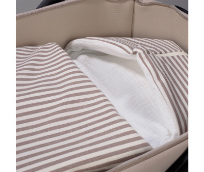 Avvolgi Bebè Praliné Stripes Moka