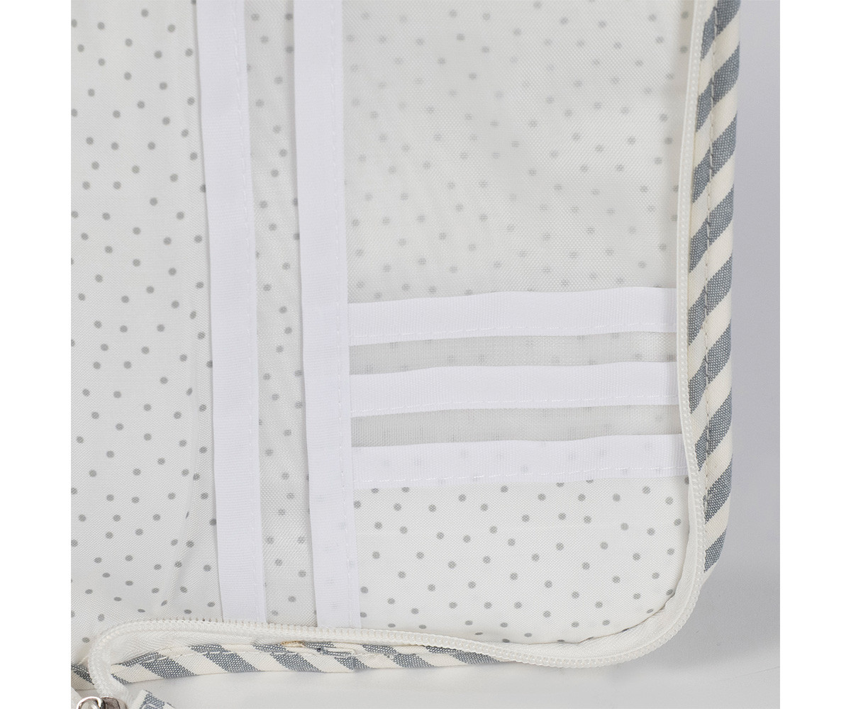 Portadocumentos Praliné Rayas Matcha