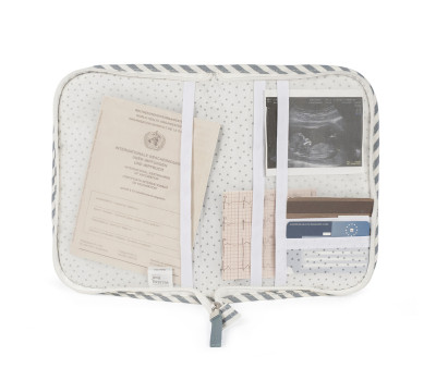 Portadocumentos Praliné Rayas Matcha