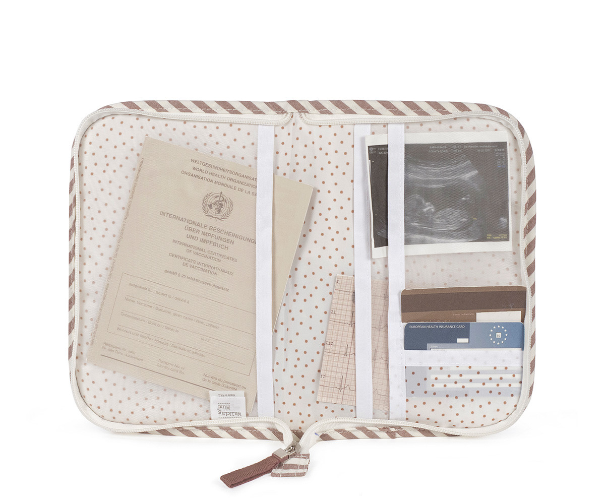 Portadocumentos Praliné Rayas Moka