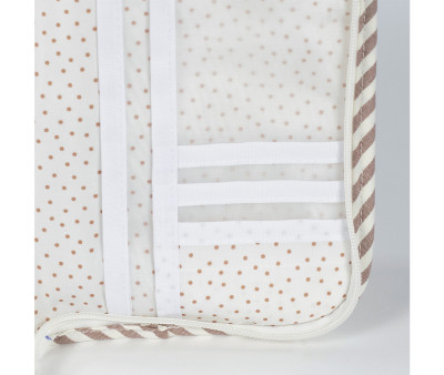 Portadocumentos Praliné Rayas Moka