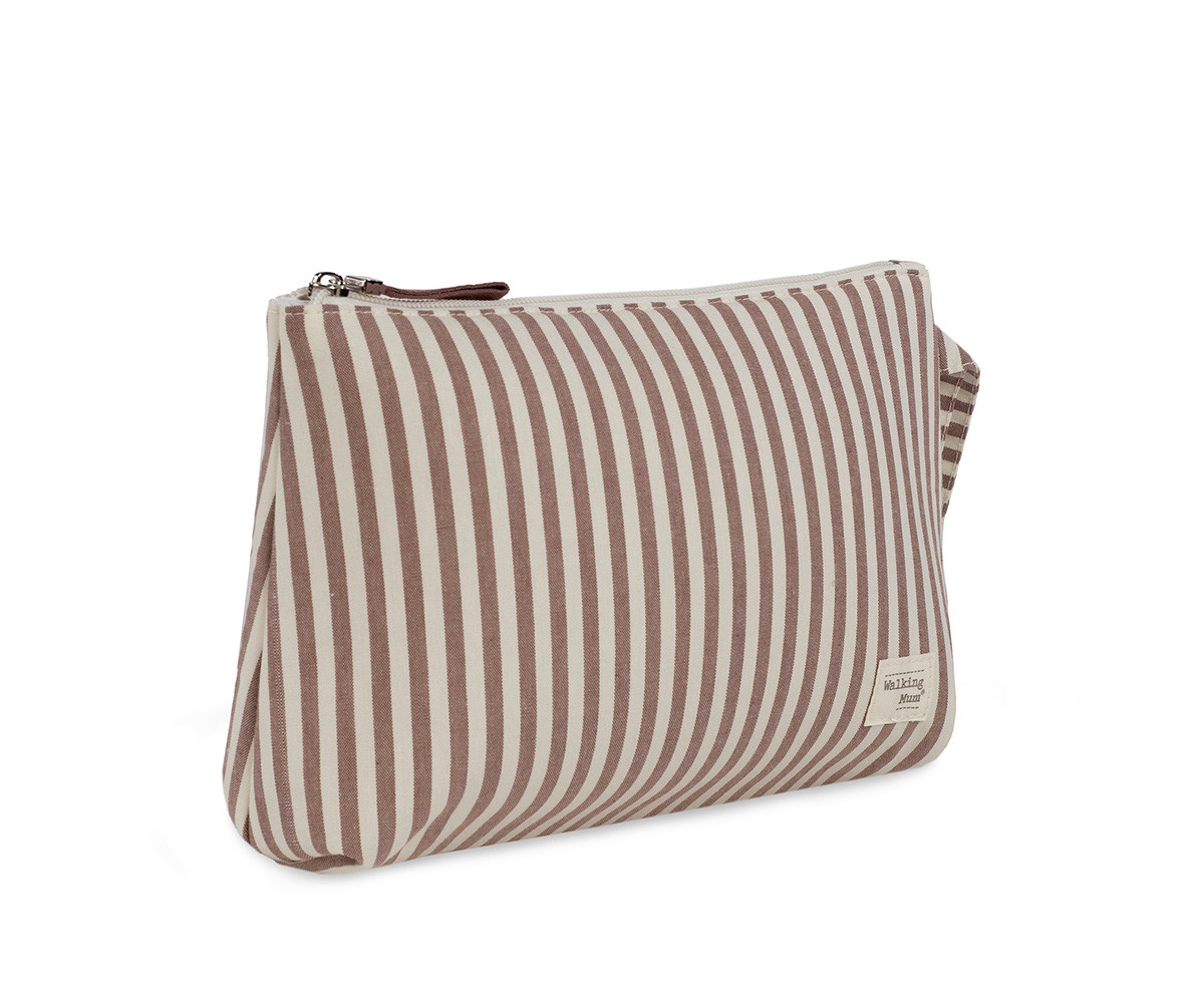 Trousse da Toilette Praliné Stripes Moka
