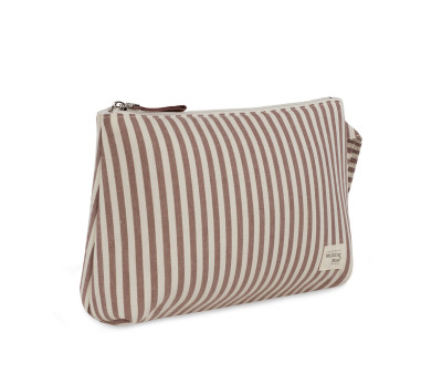 Trousse da Toilette Praliné Stripes Moka