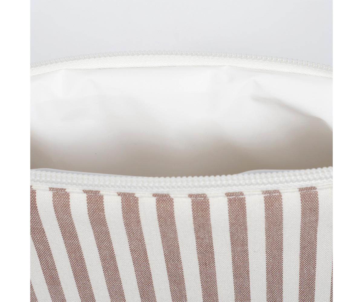 Trousse da Toilette Praliné Stripes Moka