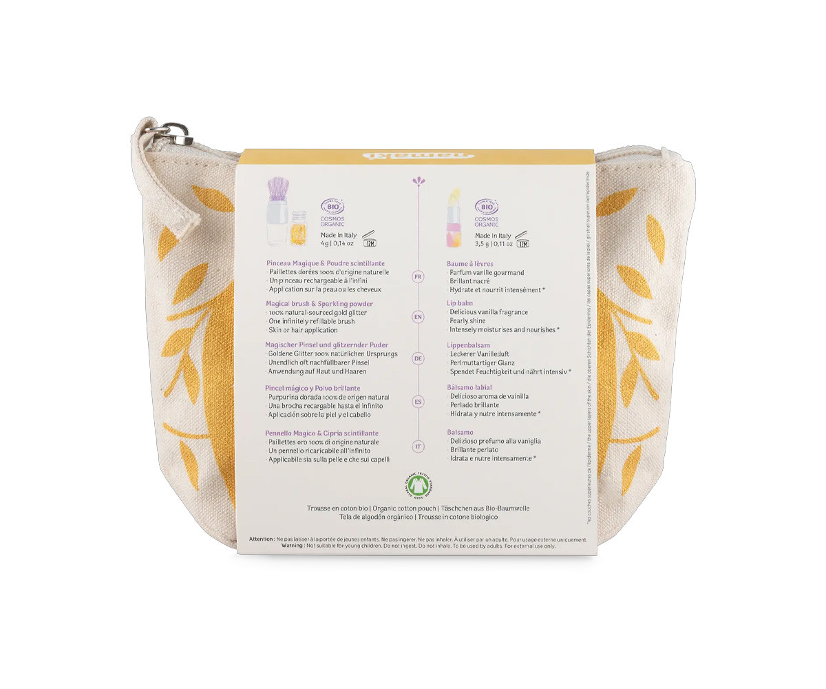 Bustina Sparkling Fox Gold con Cosmetici Organici per Bambini