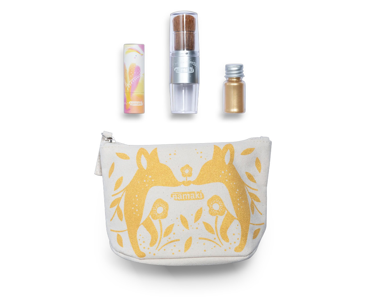 Bustina Sparkling Fox Gold con Cosmetici Organici per Bambini