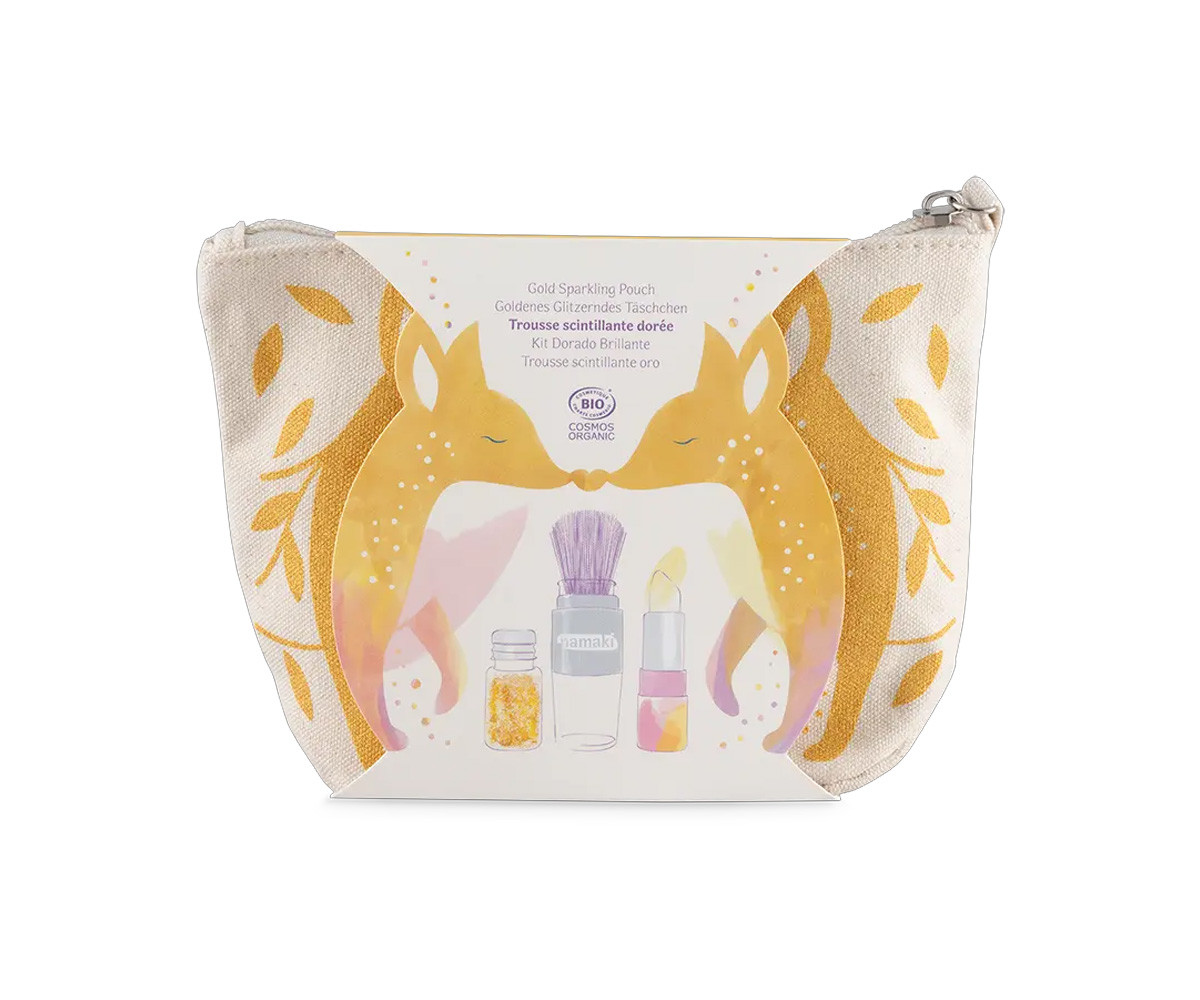 Bustina Sparkling Fox Gold con Cosmetici Organici per Bambini