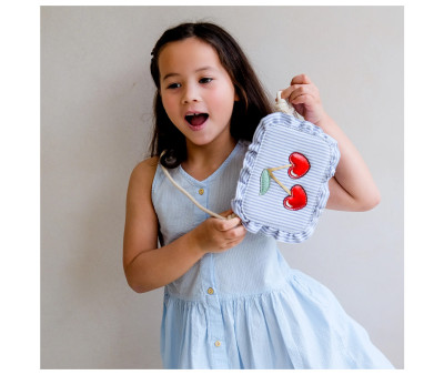 Kids Bag Striped Cherry