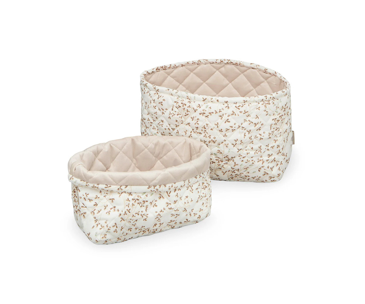 Pack 2 Cestas Acolchada Organizador Lierre Almond