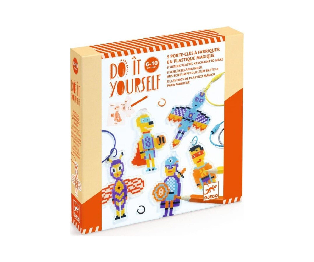 DIY Eroi Portachiavi Pixel Art