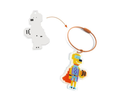 DIY Eroi Portachiavi Pixel Art