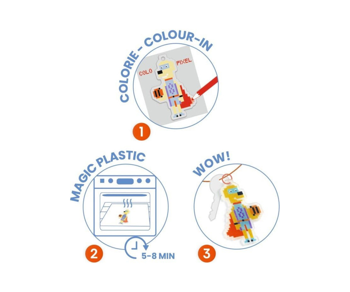 DIY Eroi Portachiavi Pixel Art