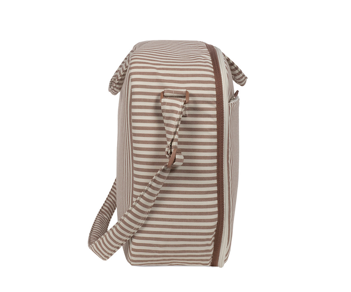 Borsa Clinica Praliné Stripes Moka