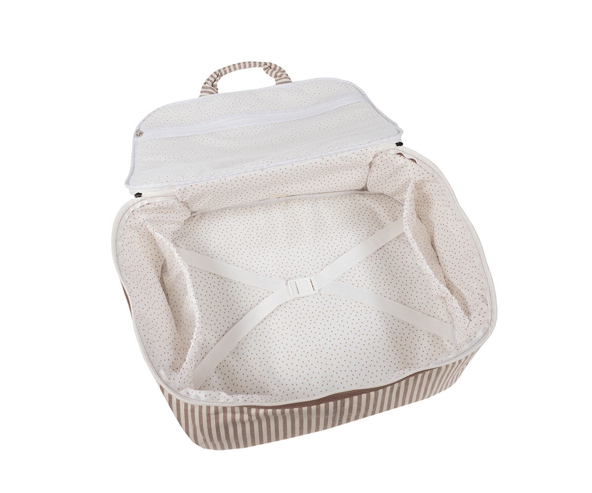 Borsa Clinica Praliné Stripes Moka