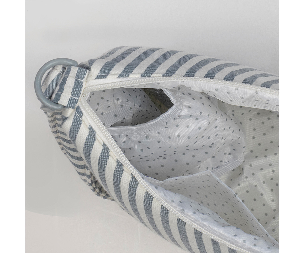 Borsa Crossbody Gondola Praliné Stripes Matcha