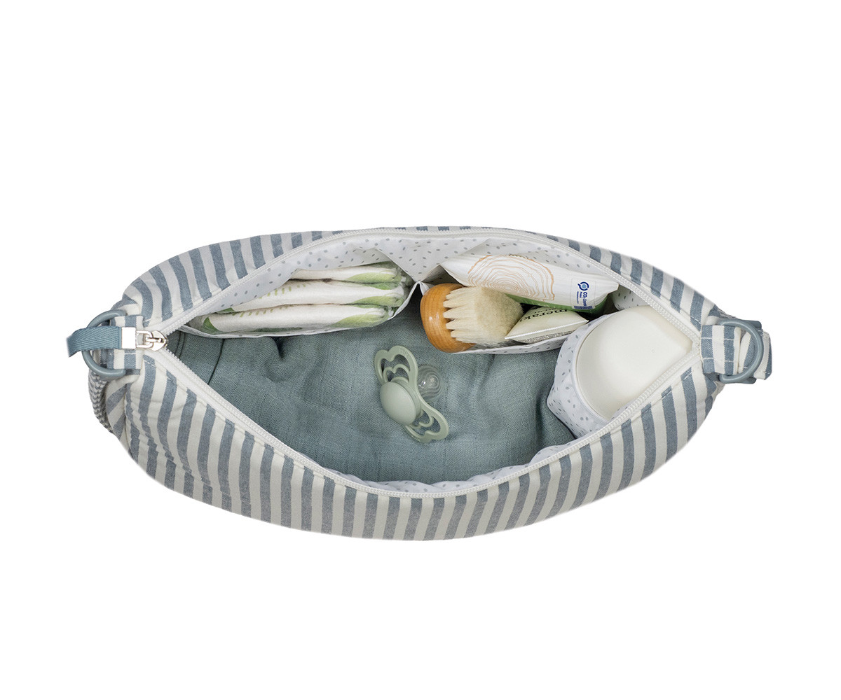 Borsa Crossbody Gondola Praliné Stripes Matcha