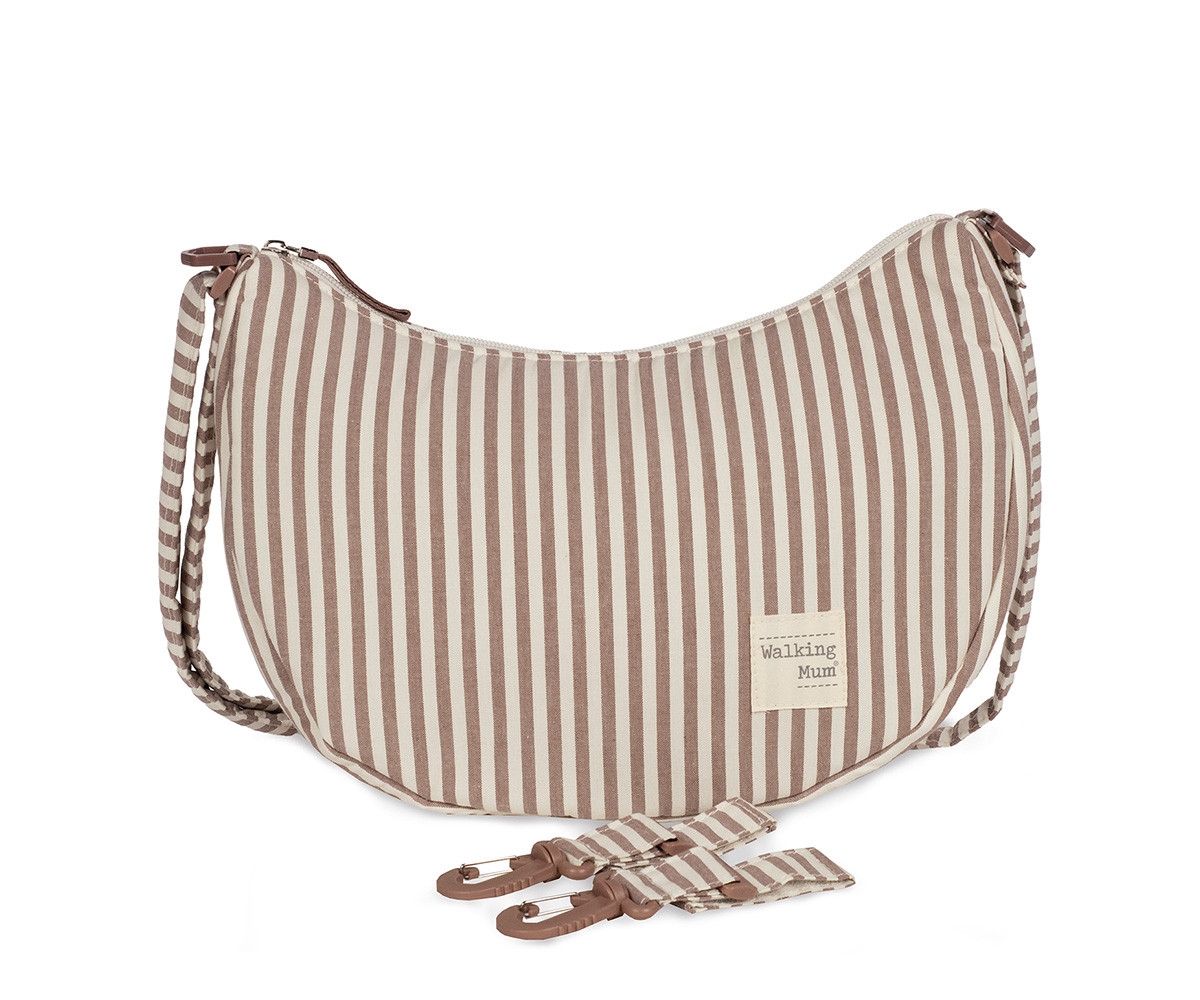 Borsa Crossbody Gondola Praliné Stripes Moka