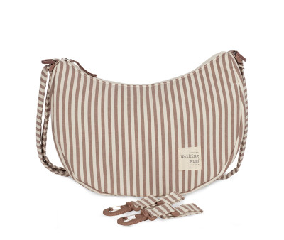 Borsa Crossbody Gondola Praliné Stripes Moka