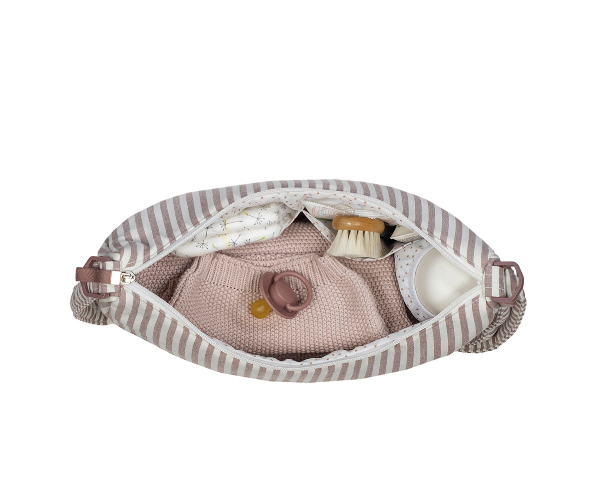 Borsa Crossbody Gondola Praliné Stripes Moka