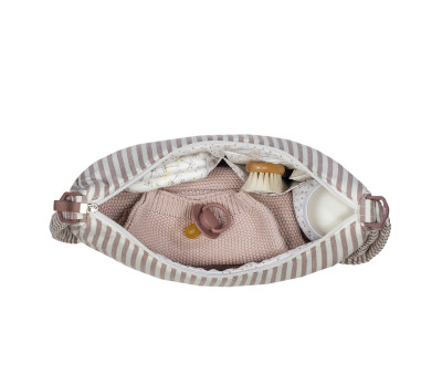 Borsa Crossbody Gondola Praliné Stripes Moka