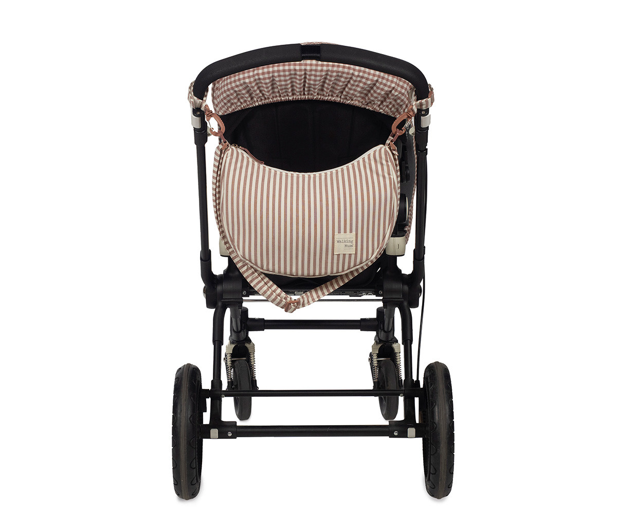 Borsa Crossbody Gondola Praliné Stripes Moka