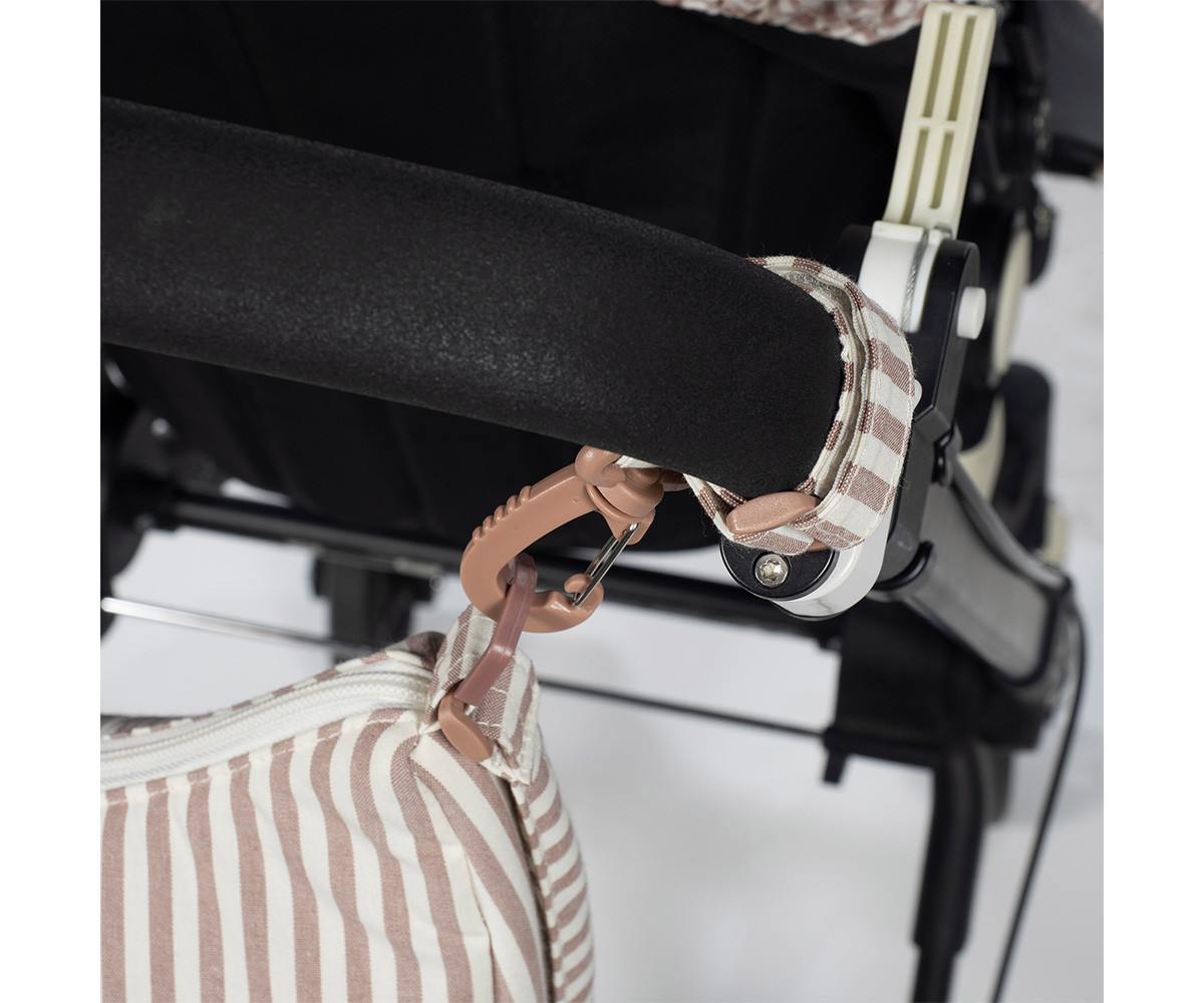 Borsa Crossbody Gondola Praliné Stripes Moka