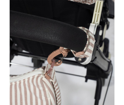 Borsa Crossbody Gondola Praliné Stripes Moka