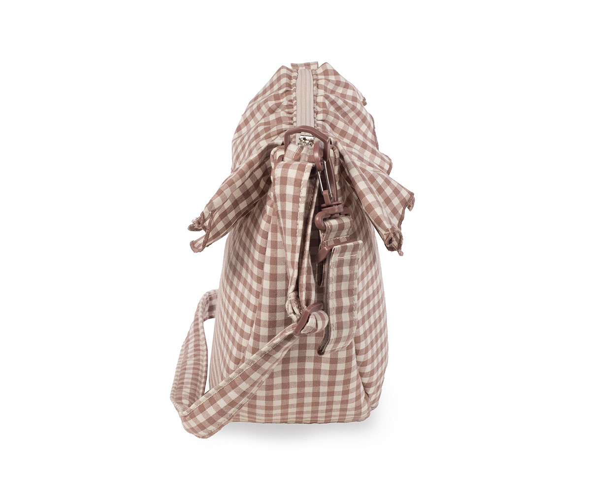 Borsa Crossbody Gondola Praliné Vichy Moka