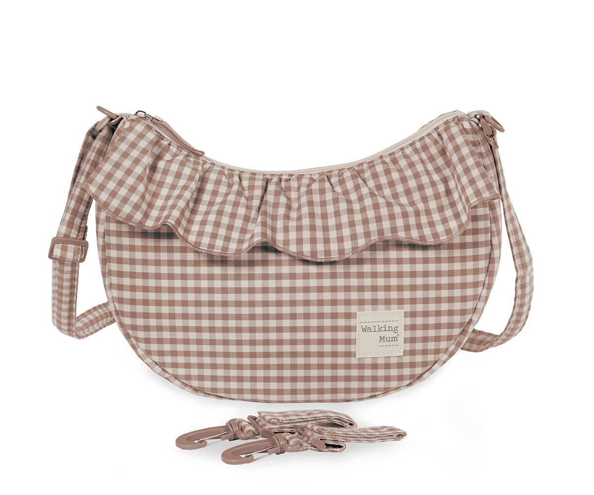 Borsa Crossbody Gondola Praliné Vichy Moka