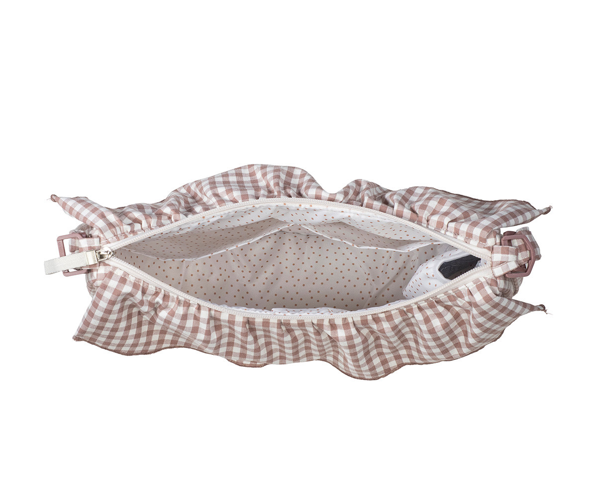 Borsa Crossbody Gondola Praliné Vichy Moka