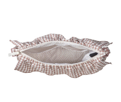 Borsa Crossbody Gondola Praliné Vichy Moka