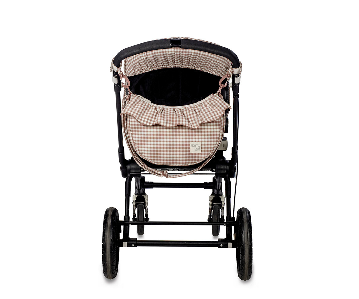 Borsa Crossbody Gondola Praliné Vichy Moka