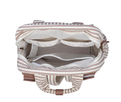 Zaino Passeggino Praliné Stripes Moka