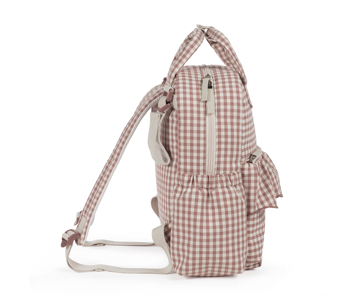 Zaino Passeggino Praliné Vichy Moka