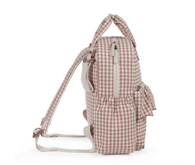 Zaino Passeggino Praliné Vichy Moka