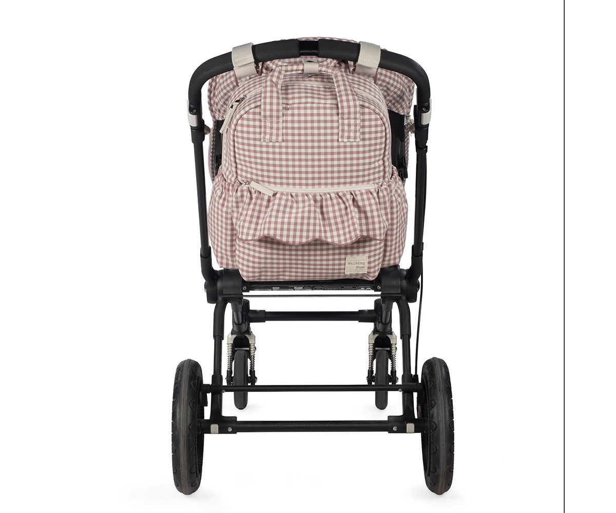 Zaino Passeggino Praliné Vichy Moka