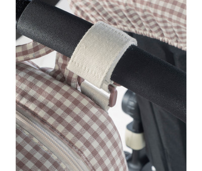 Zaino Passeggino Praliné Vichy Moka