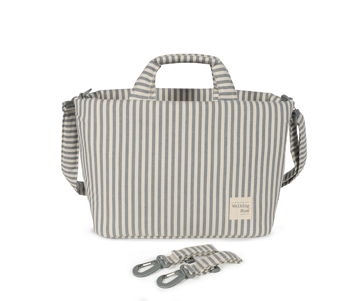 Bolsa Canastilla Praliné Rayas Matcha