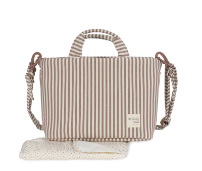 Bolsa Canastilla Praliné Rayas Moka