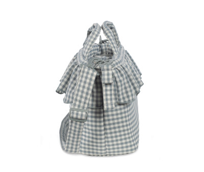 Bolsa Canastilla Praliné Vichy Rayas