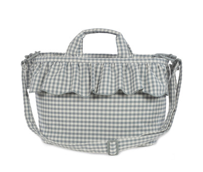 Bolsa Canastilla Praliné Vichy Rayas