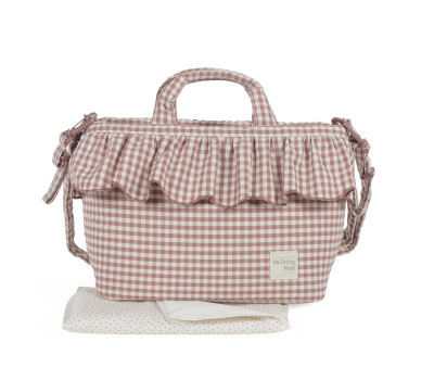 Bolsa Canastilla Praliné Vichy Moka